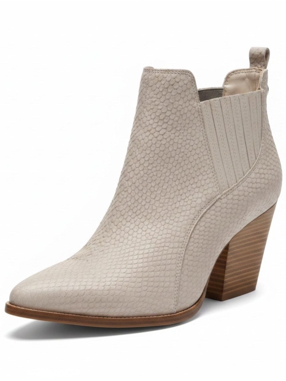 Donald J. Pliner Vale Snakeskin Ankle Boot in Pumice Sz 7.5